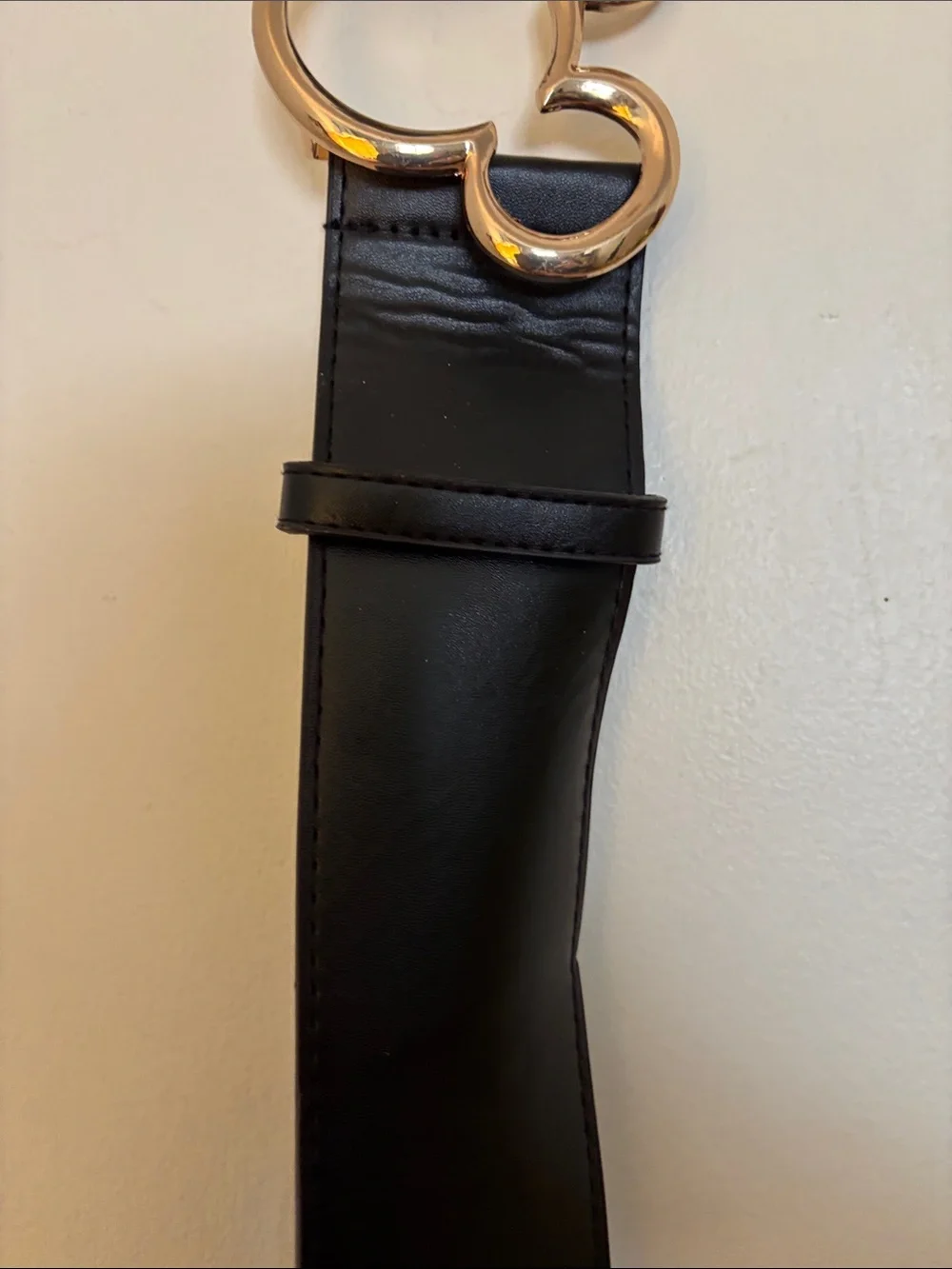 Disney Black women’s Belt with Gold G-Hook Buckle